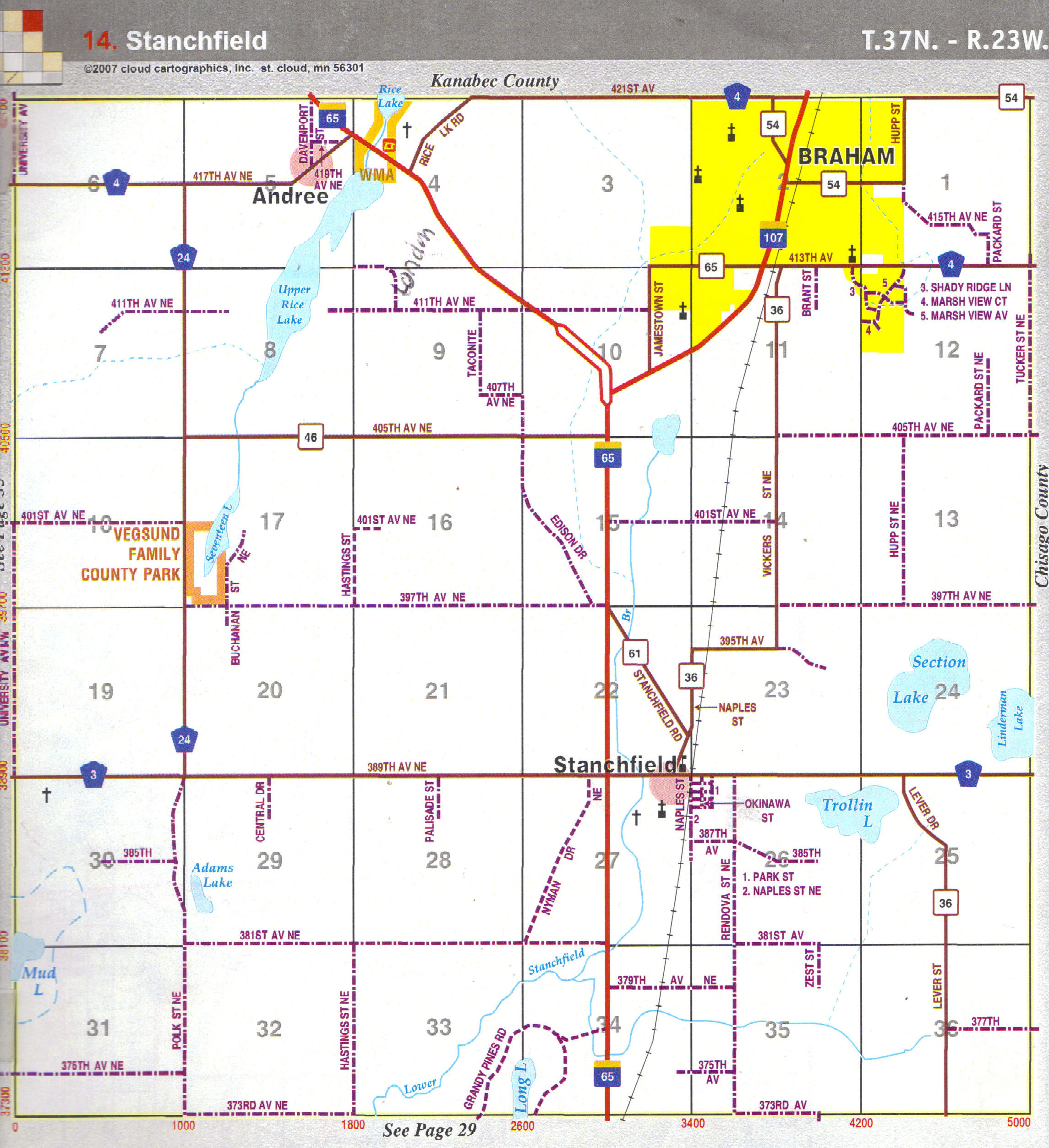 Map – Stanchfield Township